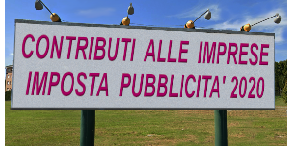 Contributi imprese imposta pubblicità 2020